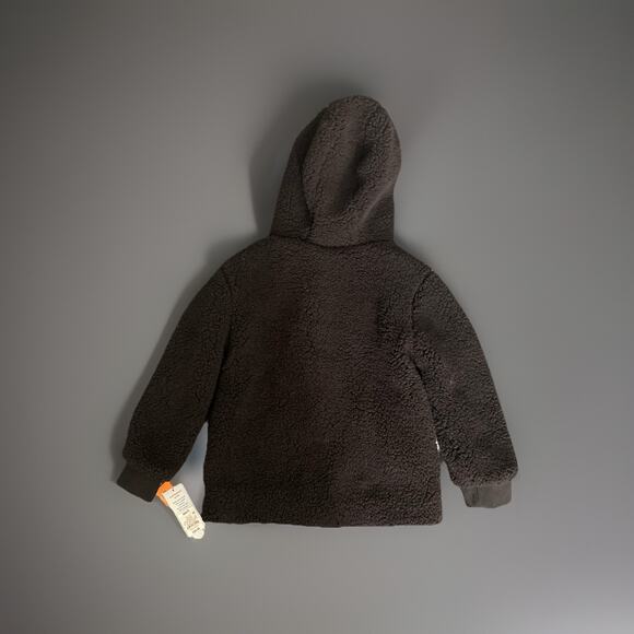 Cat & Jack Kids Size Small 6/7 Hooded Cozy Soft Warm Button Up Sweatshirt NWT - Picture 2 of 4